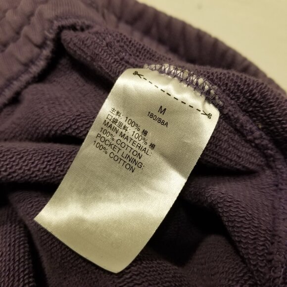 Adidas Originals Short Medium Cotton Sweat Shorts Purple 6in Inseam Men Bottoms - Picture 6 of 11